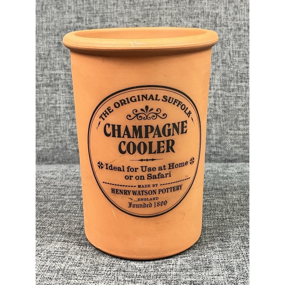 Henry‎ Watson Original Suffolk Terracotta CHAMPAGNE Wine Cooler Holder 7.5" Tall